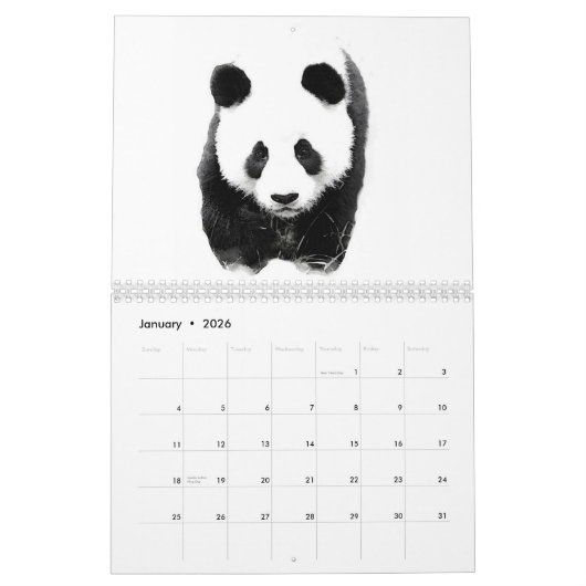 Panda Kalender (Jan 2026)