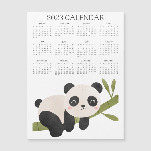 Panda, Kalenders panda 2023 (Voorkant)