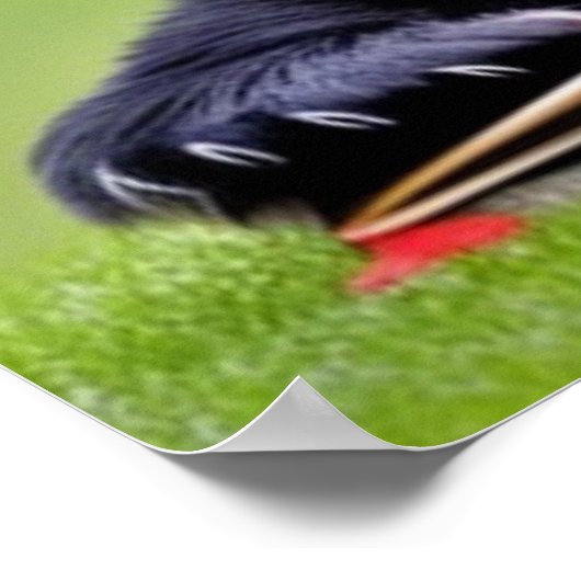 Panda-Kantoor voor leesdoeleinden aanpassen Poster (Hoek)