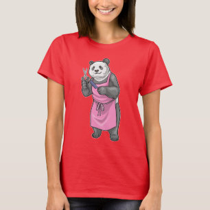 Panda kapper schaarkam t-shirt