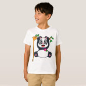 Panda Kapsel Strikdas Trouwen T-shirt (Voorkant volledig)