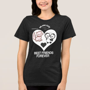 PANDA KAT Fun Cute Tri-Blend Shirt