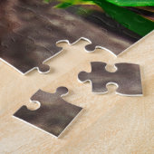 Panda kauwt op bamboe legpuzzel (Zijkant)