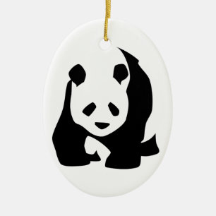 Panda Keramisch Ornament