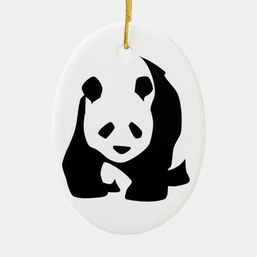 Panda Keramisch Ornament (Voorkant)