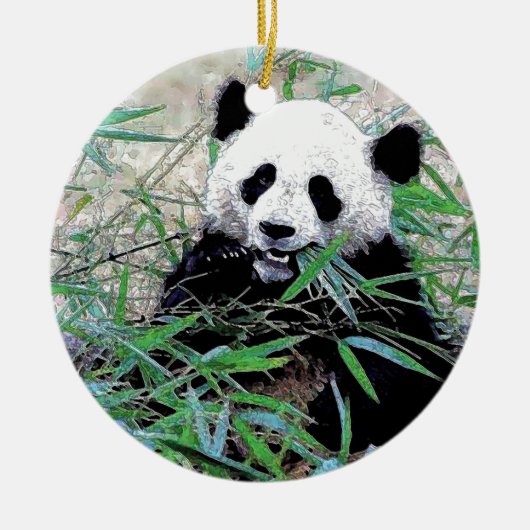 Panda Keramisch Ornament (Voorkant)