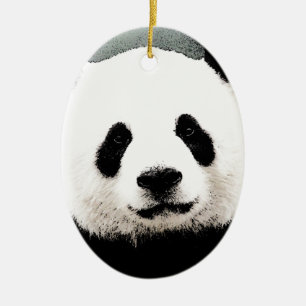 Panda Keramisch Ornament