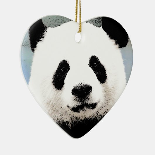 Panda Keramisch Ornament (Rechts)