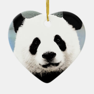 Panda Keramisch Ornament