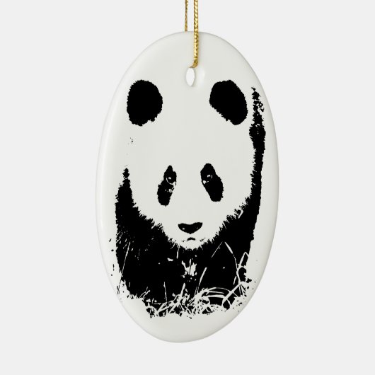 Panda Keramisch Ornament (Rechts)