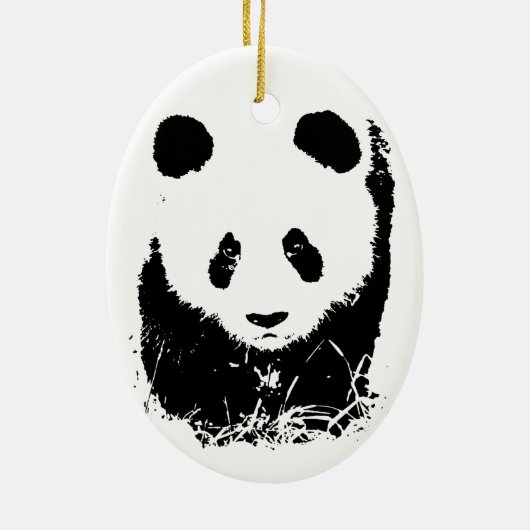Panda Keramisch Ornament (Achterkant)