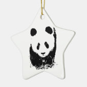 Panda Keramisch Ornament (Links)