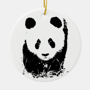 Panda Keramisch Ornament