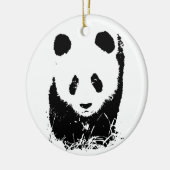 Panda Keramisch Ornament (Links)