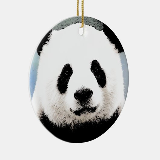 Panda Keramisch Ornament (Rechts)