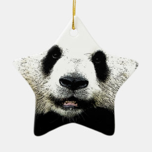 Panda Keramisch Ornament