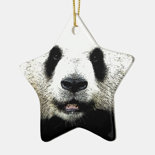 Panda Keramisch Ornament (Links)