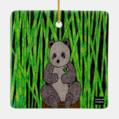 Panda - Keramische Versiering Keramisch Ornament (Achterkant)