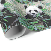 Panda kerst inpakpapier (Rol Hoek)