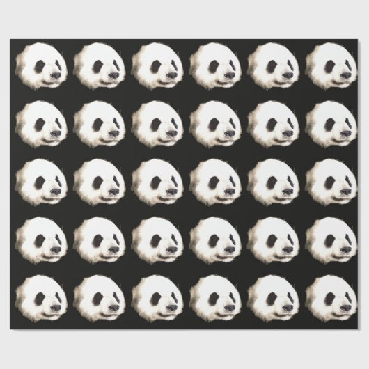  Panda kerst inpakpapier (Vlak)
