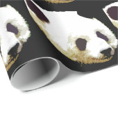 Panda Kerst Inpakpapier (Rol Hoek)