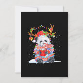 Panda kerst notitiekaartje (Voorkant)