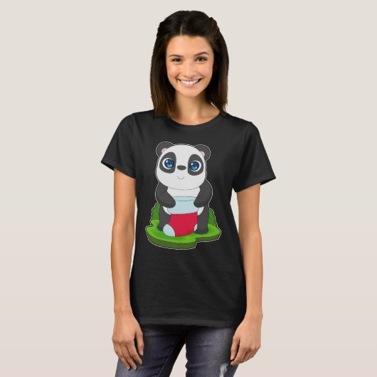 Panda Kerst Sokken T-shirt (Voorkant volledig)