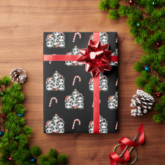Panda kerstboom Funny Animal Kerstmis Cadeaupapier