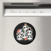 Panda kerstboom Funny Animal Kerstmis Magnet (Insitu (Vaatwasser))