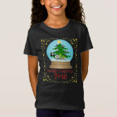 Panda kerstboom Snowglobe Tshirt (Voorkant)