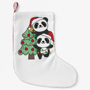 Panda kerstboomdieren Pandas Kleine Kerstsok