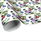 Panda kerstcadeau cadeaupapier (Rol Hoek)