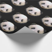 Panda Kerstcadeau Inpakpapier (Hoek)