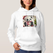 Panda Kerstmis Hoodie (Voorkant)