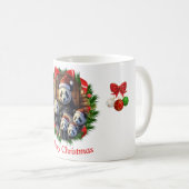 Panda Kerstmis Koffiemok (Voorkant rechts)