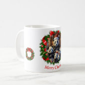 Panda Kerstmis Koffiemok (Voorkant links)