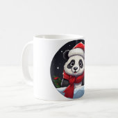Panda Kerstmis Koffiemok (Voorkant links)