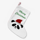 Panda Kerstmis Stocking Kleine Kerstsok (Voorkant (Hangend))