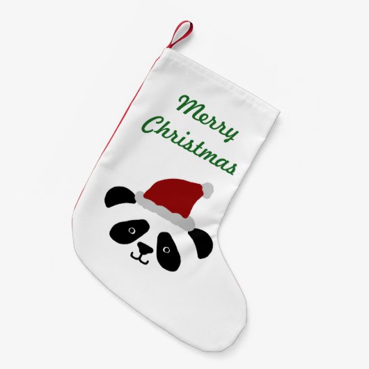 Panda Kerstmis Stocking Kleine Kerstsok (Voorkant (Hangend))