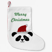 Panda Kerstmis Stocking Kleine Kerstsok (Voorkant)