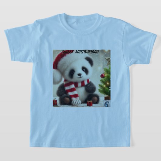 Panda Kerstmis T-shirt (Laagn)