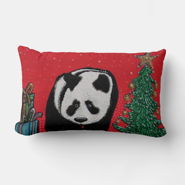 Panda-kerstSierkussen Kussen (Voorkant)