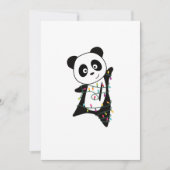 Panda Kerstsneeuw Winterdieren Pandas Adult C Feestdagenkaart (Voorkant)
