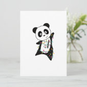 Panda Kerstsneeuw Winterdieren Pandas Adult C Feestdagenkaart (Staand voorkant)