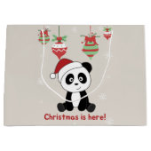 Panda Kerstsneeuwwinterdieren Pandas Large G Groot Cadeauzakje (Voorkant)