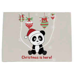 Panda Kerstsneeuwwinterdieren Pandas Large G Groot Cadeauzakje