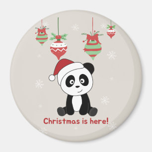 Panda Kerstsneeuwwinterdieren Pandas Magnet