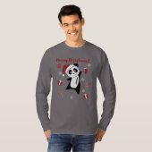 Panda Kerstsneeuwwinterdieren Pandas T-Shirt (Voorkant volledig)