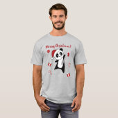 Panda Kerstsneeuwwinterdieren Pandas T-Shirt (Voorkant volledig)