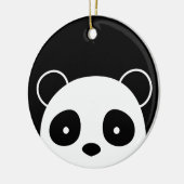 Panda kerstversiering, kerstdecoraties keramisch ornament (Links)